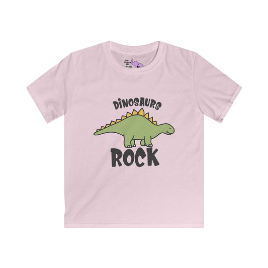 Dinosaurs Rock Youth Softstyle Tee