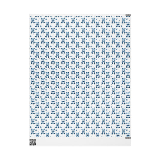 Blue Bear Hugs Gift Wrap for All Occasions