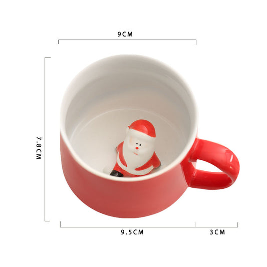3D Christmas Character Ceramic Mug