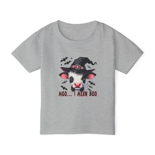 Moo I Mean Boo Heavy Cotton™ Toddler T-shirt