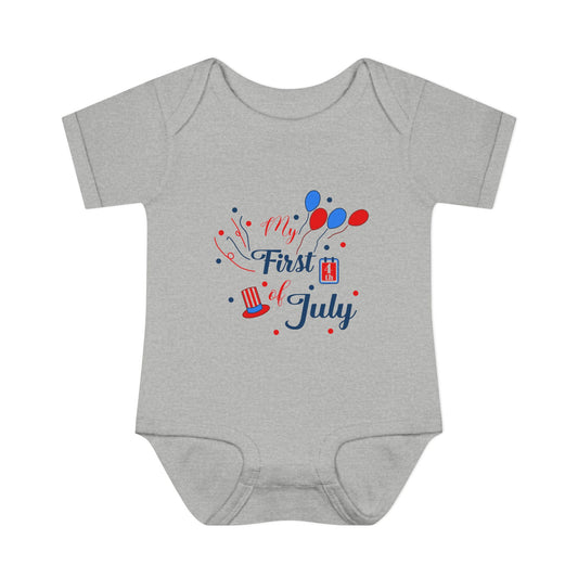 My First 4th of July 2 Baby Rib Bodysuit