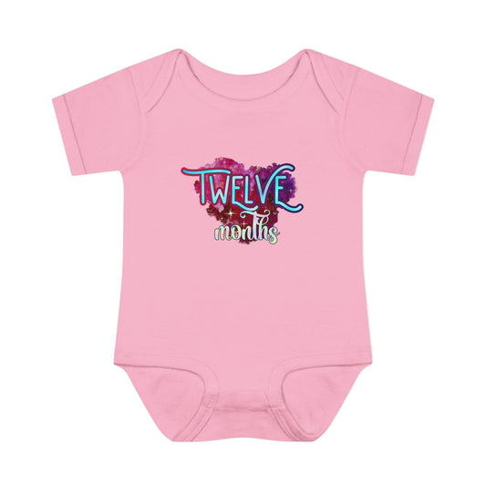 Stardust Baby Milestone Bodysuit-Twelve Months
