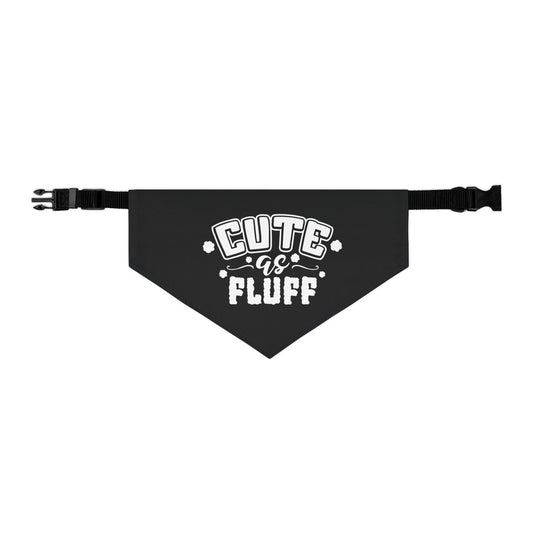 Cute as Fluff Pet Bandana Collar