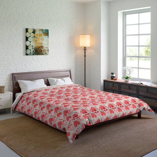 Doodle Hearts Comforter