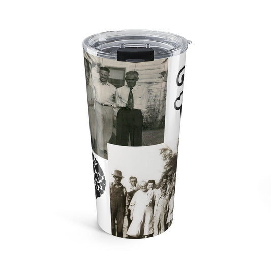 Personalized Love & Heart 20oz Stainless Steel Tumbler – Custom 2 Landscape Photo Cup