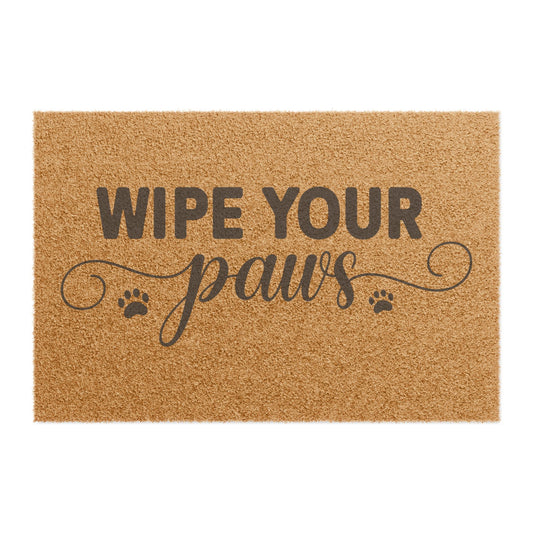 Wipe Your Paws Coconut Fiber Doormat