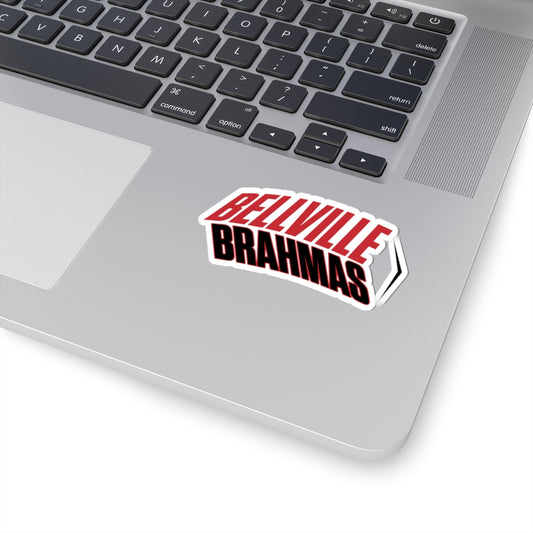 Bellville Brahmas Classic, Black Kiss-Cut Decal