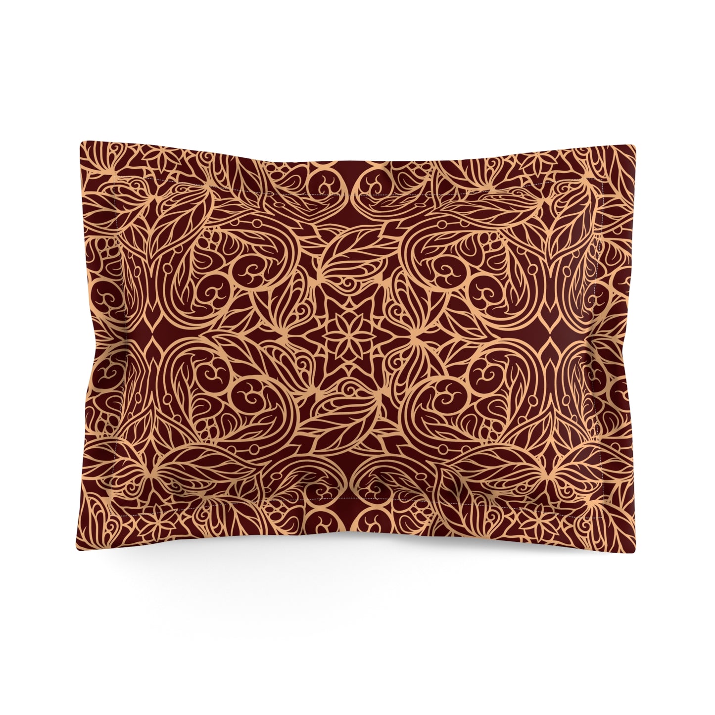 Golden Crimson Mandala Star Basic Bedding Set
