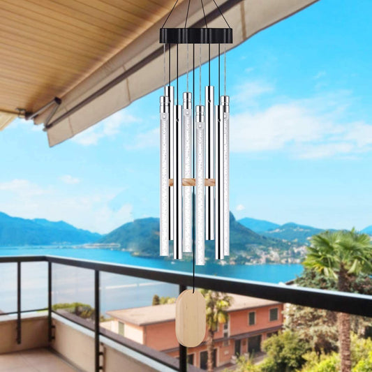 Amazing Bubble Tower Solar-powered Light Up Wind Chimes