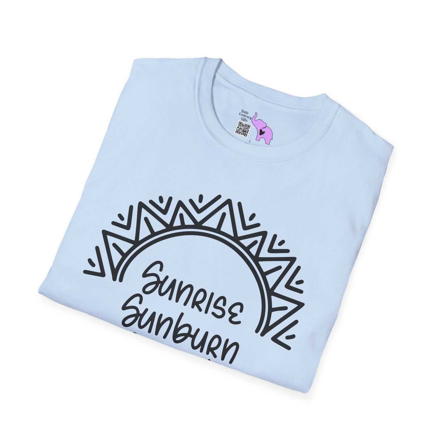 Sunrise Sunburn Sunset Repeat (2) Adult T-shirt