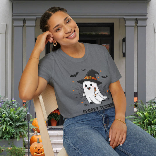 Spooky Teacher Adult T-shirt