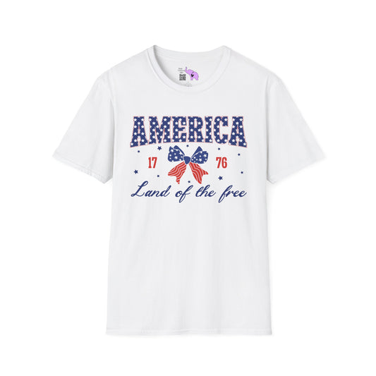 America Land of the Free 1776 Adult T-shirt