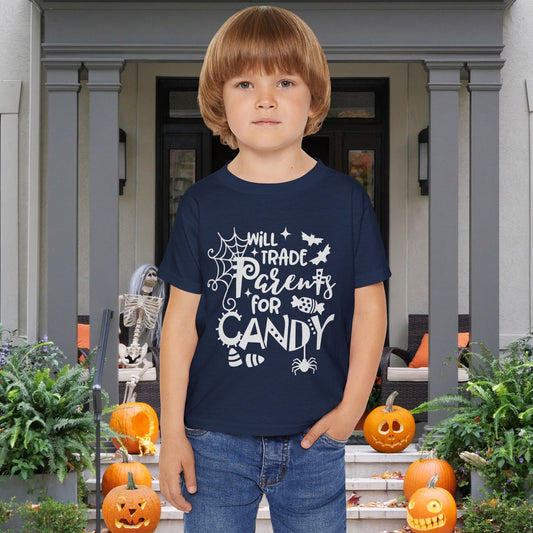 Will Trade Parents For Candy Heavy Cotton™ Toddler T-shirt