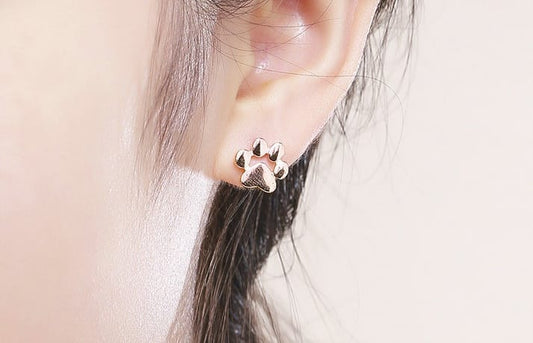 Pawprints of Love Earrings