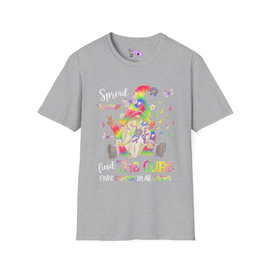 Gnome Spread the Hope Find the Cure All Colors 17 Adult T-shirt