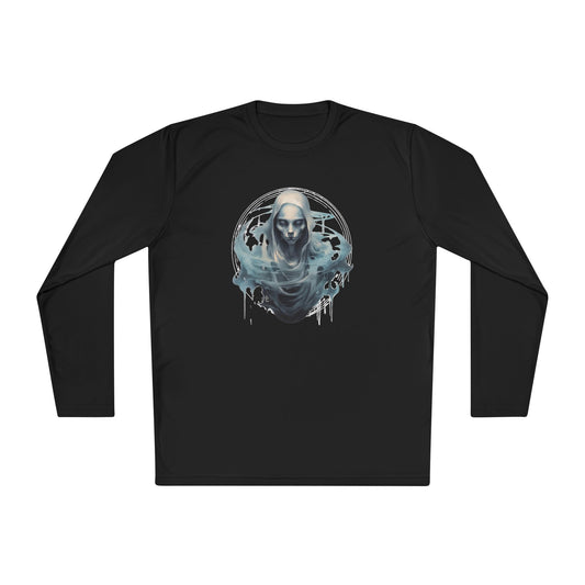 Creepy Ghost 12 Adult Long Sleeve Tee