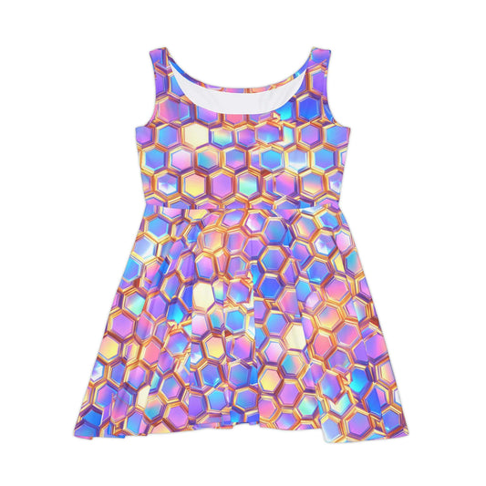 Aurora Hexagons Women's Skater Dress