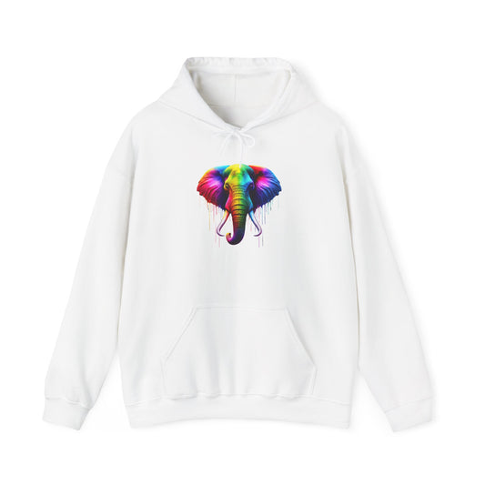 Colorful Elephant Heavy Blend™ Hooded Sweatshirt