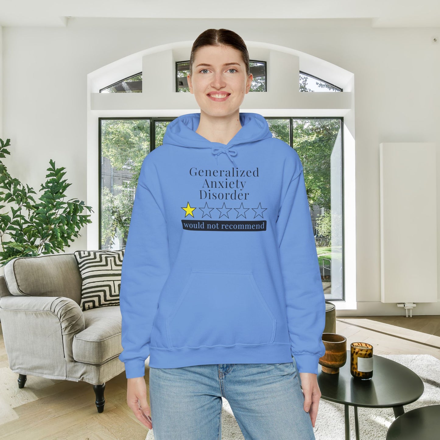 Generalized Anxiety Disorder 1 Star Would Not Recommend Adult Heavy Blend™ Hoodie