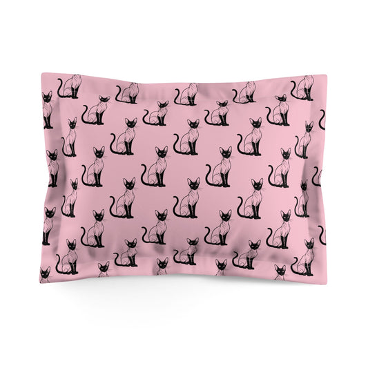 Siamese Charm – Pink Whisper Pillow Sham