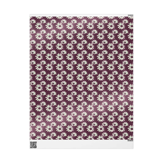 Purple Tide Petals Wrapping Paper