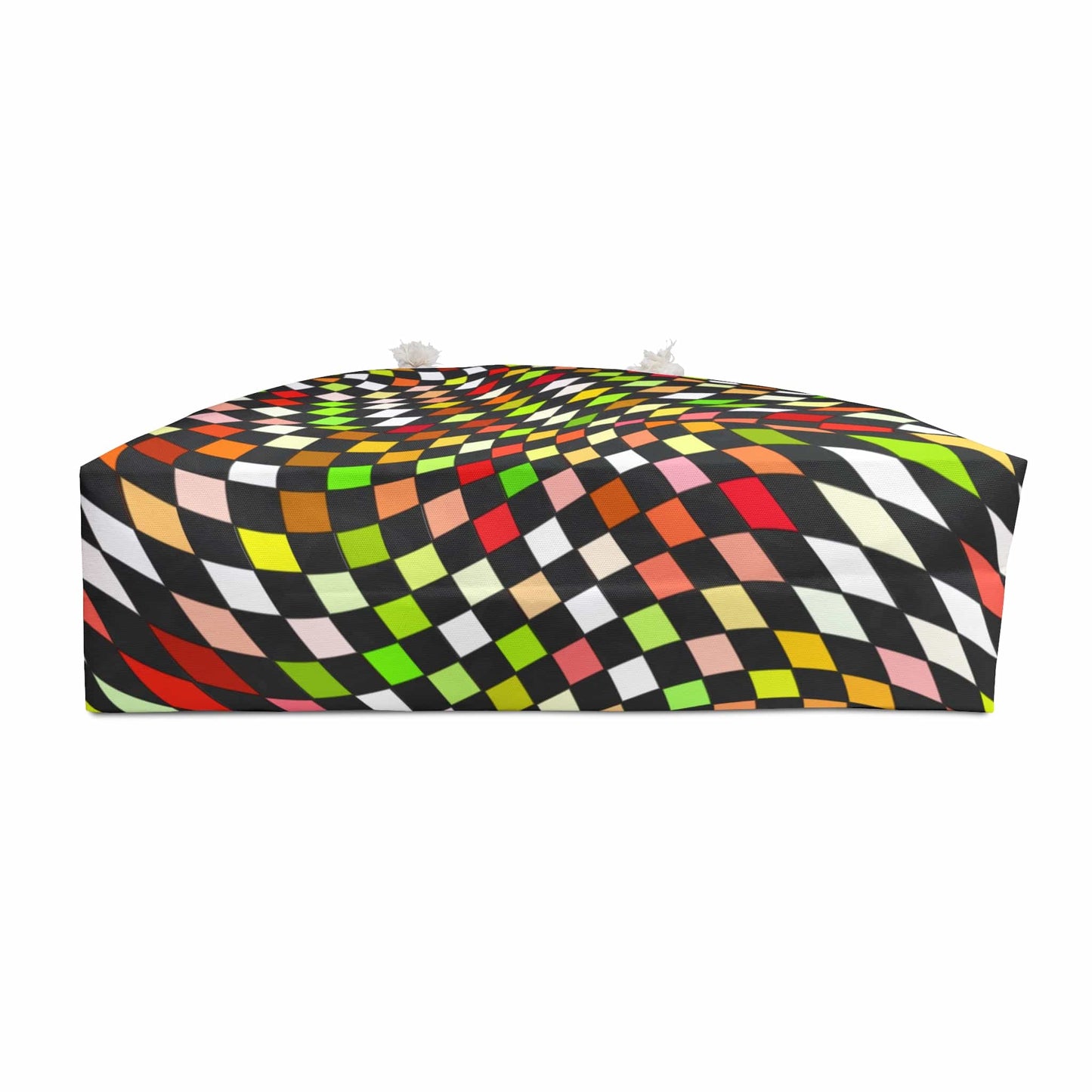 Warped Yellow/Green Checkered Weekender Bag
