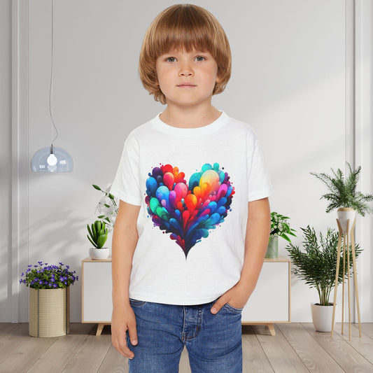 All the Feels Heart Heavy Cotton™ Toddler T-shirt