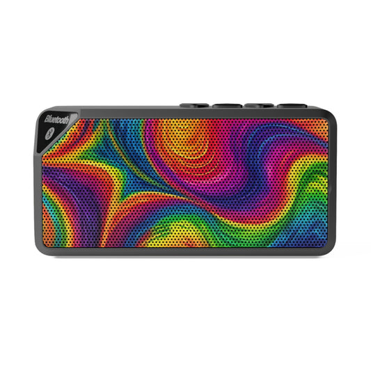 Vibrant Color Swirl Jabba Bluetooth Speaker