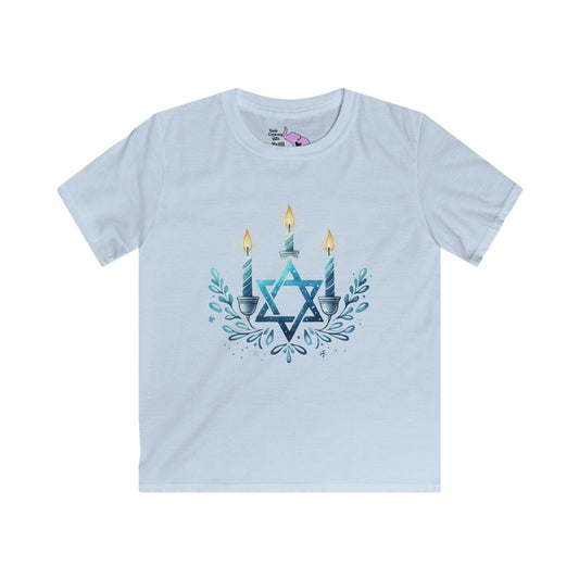 Star & Flame Hanukkah Youth Softstyle Tee