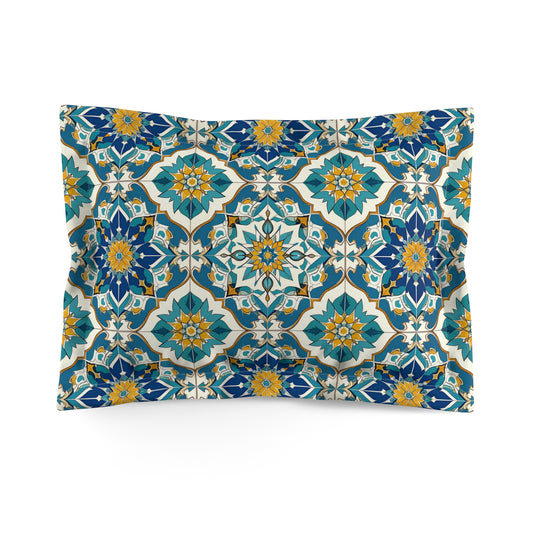 Mediterranean Lace Microfiber Pillow Sham