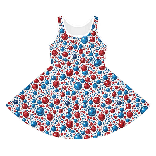 Freedom Dots Girls' Sleeveless Sundress