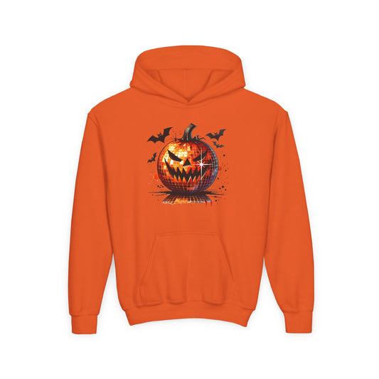Halloween Disco Pumpkin Youth Heavy Blend Hooded Sweatshirt