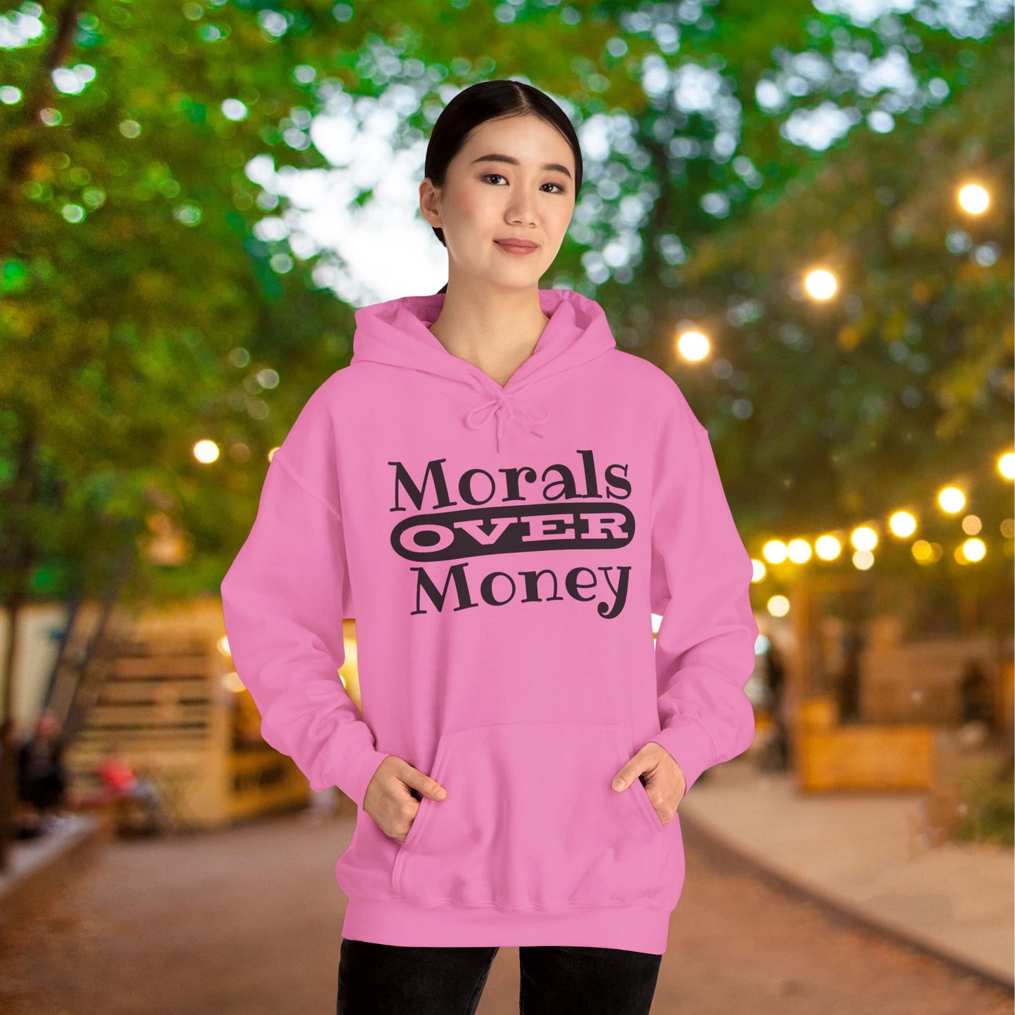 Morals Over Money Heavy Blend™ Hooded Sweatshirt