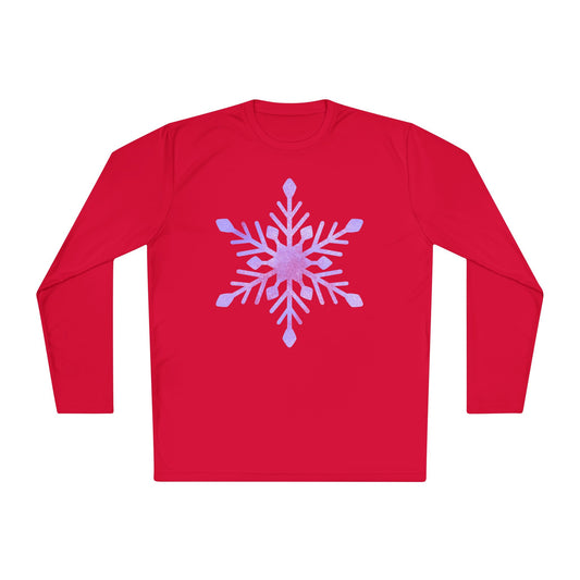 Large Snowflake Adult Long Sleeve Tee