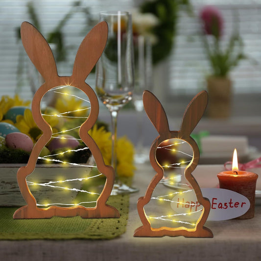Hoppy Little Lighted Bunnies 2 pc. Set