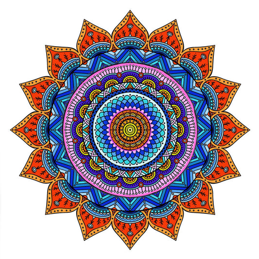 Beautiful Round Shaped Wooden Mandala Puzzle Collection