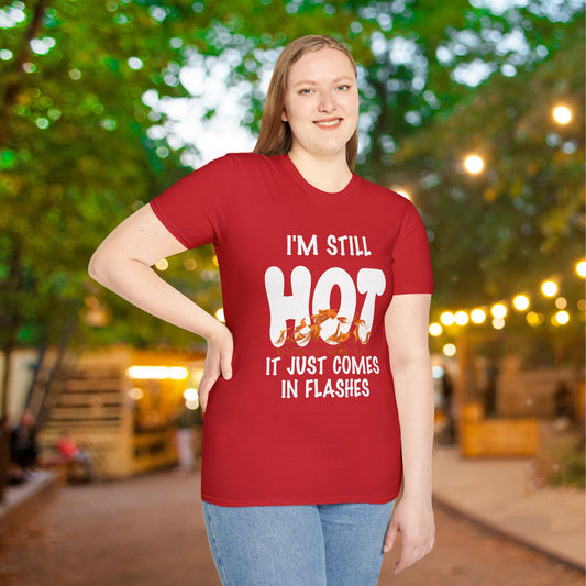 I'm Still Hot It Just Comes In Flashes Adult T-shirt