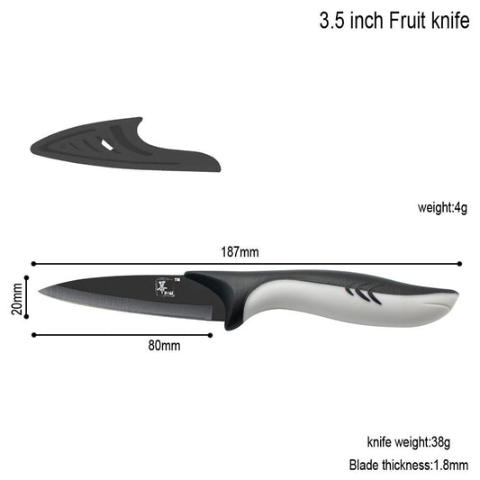 6pc Stainless Steel Dolphin Handle Knife Set