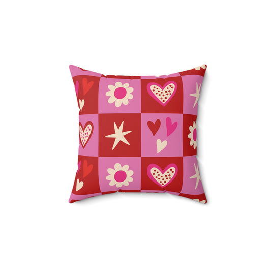 Valentine Toss Throw Pillow