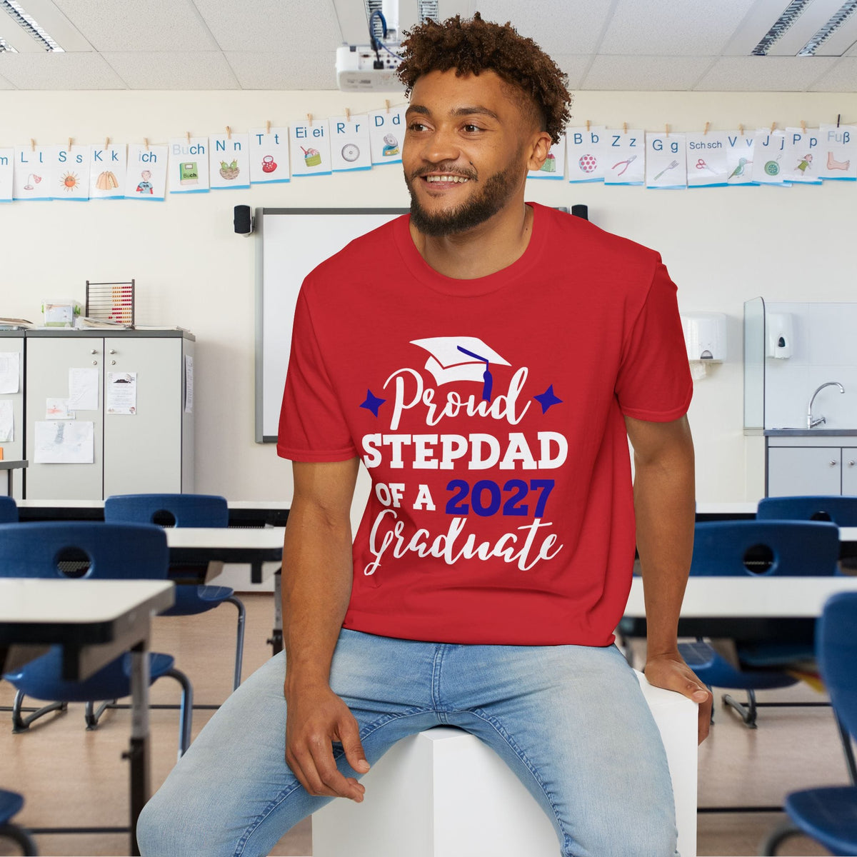 Proud Stepdad of a 2027 Graduate Adult T-shirt
