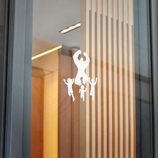 Bigfoot Chasing Family Decal