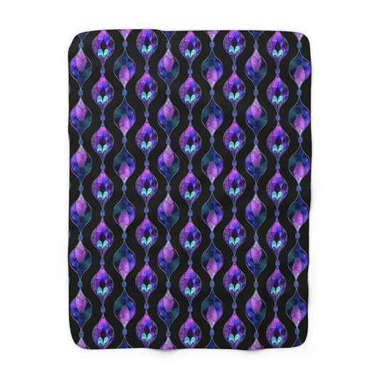 Glass Dreams Sherpa Fleece Blanket