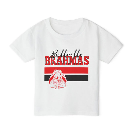 Ballville Brahmas w/Mascot & Stripes Heavy Cotton™ Toddler T-shirt