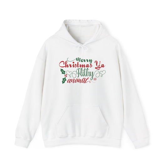 Merry Christmas Ya Filthy Animal Heavy Blend™ Hooded Sweatshirt