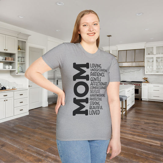 Mom Description Adult T-shirt