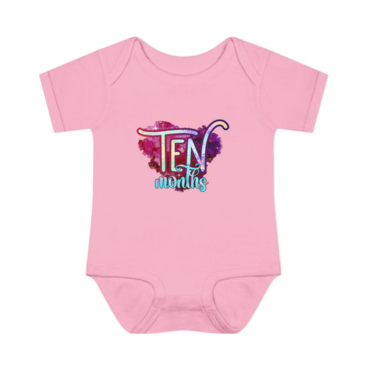 Stardust Baby Milestone Bodysuit-Ten Months