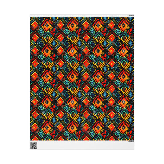 Abundance Rhythm Kwanzaa Wrapping Paper