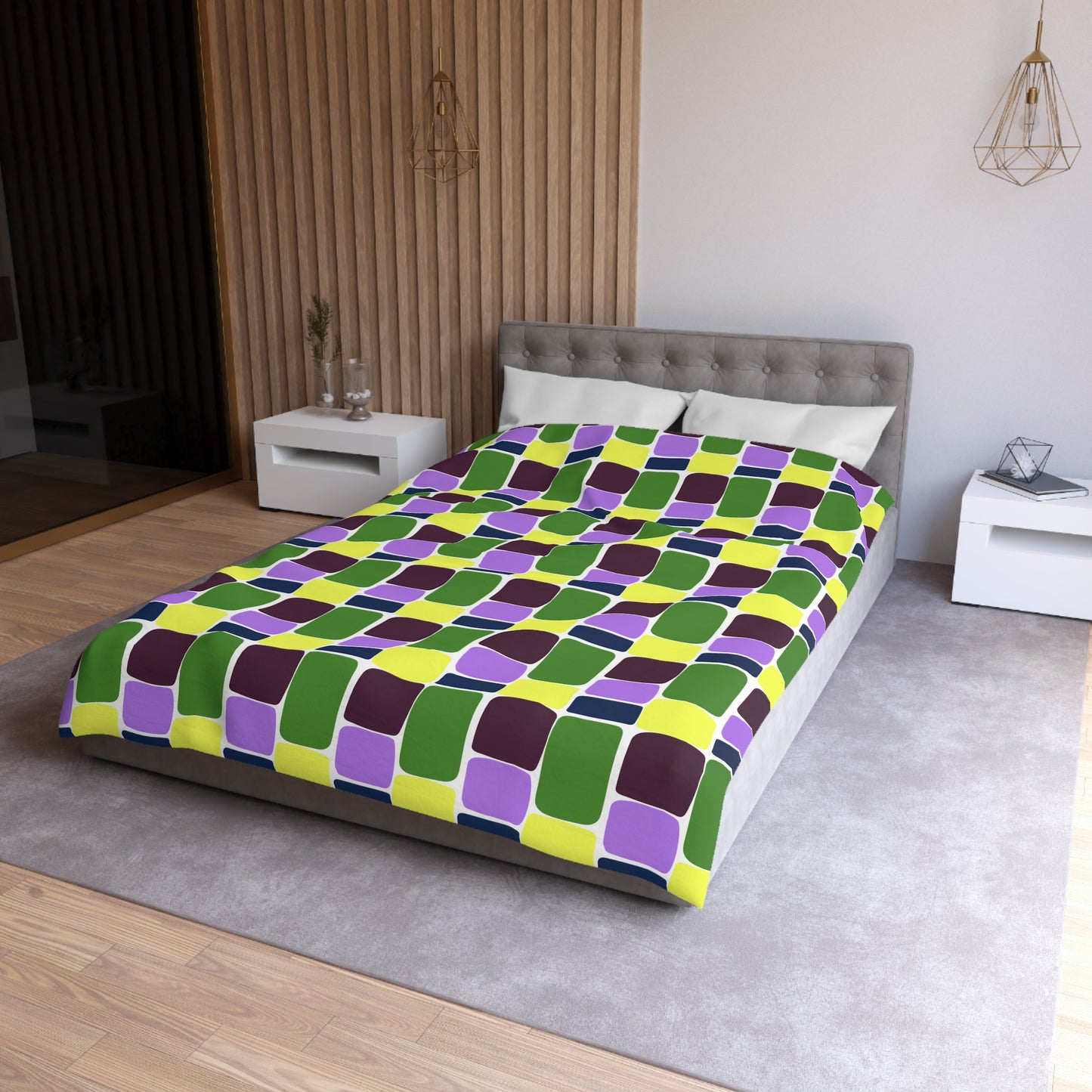 Stack Attack Microfiber Duvet Cover