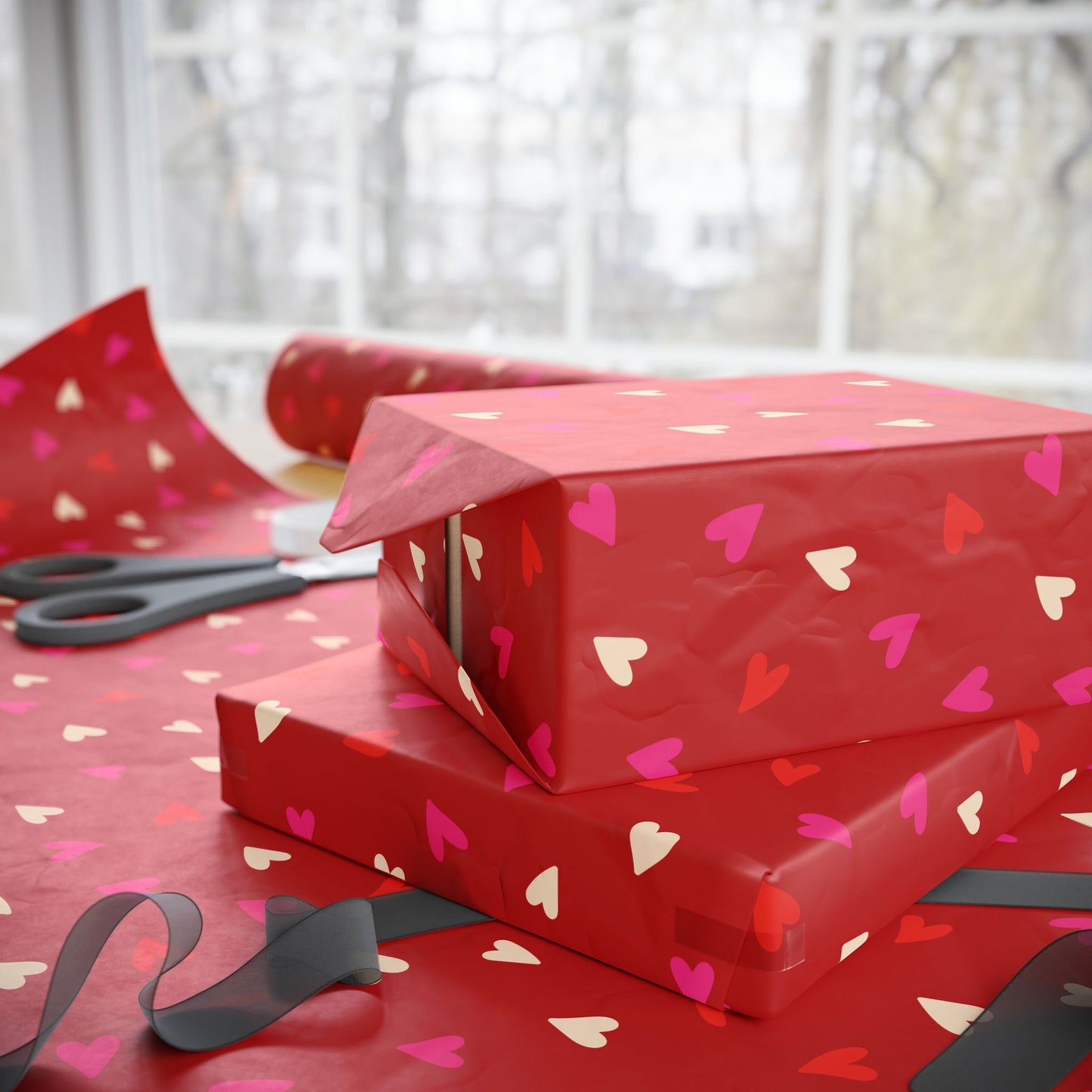 Cupid's Confetti Wrapping Paper