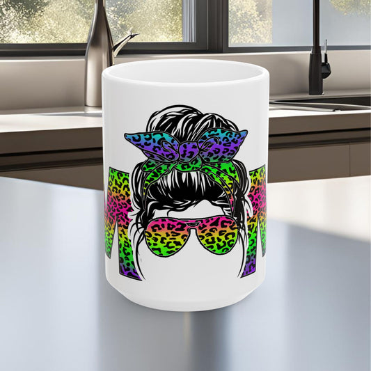 Cool Mom (Rainbow) Ceramic Mug, (11oz, 15oz)